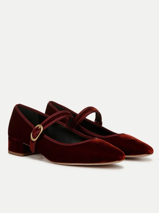 Veronica Beard Shoes - New Veronica Beard Cade Velvet Mary Jane Ballet Pump Sz 10
